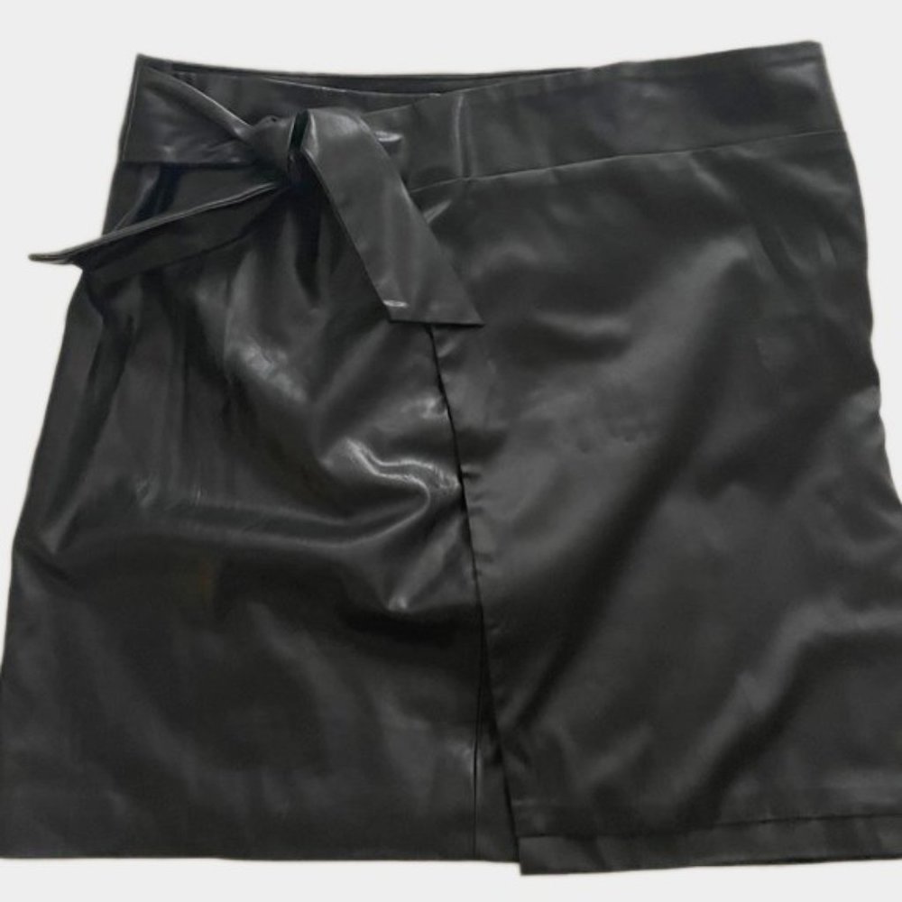 Blank NYC Faux Leather Mini Skirt